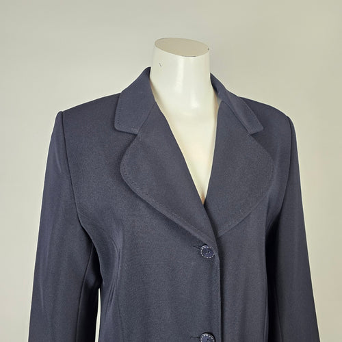 Vintage D’Allaird Navy Wool Blend Dress Coat Size M/L