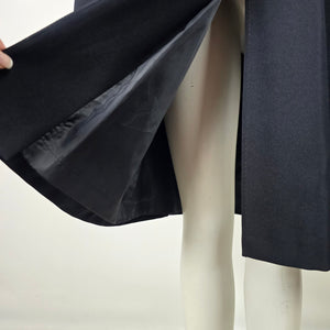 Vintage D’Allaird Navy Wool Blend Dress Coat Size M/L