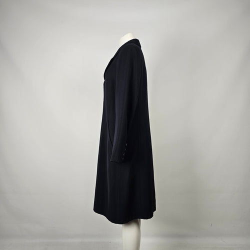 Vintage D’Allaird Navy Wool Blend Dress Coat Size M/L