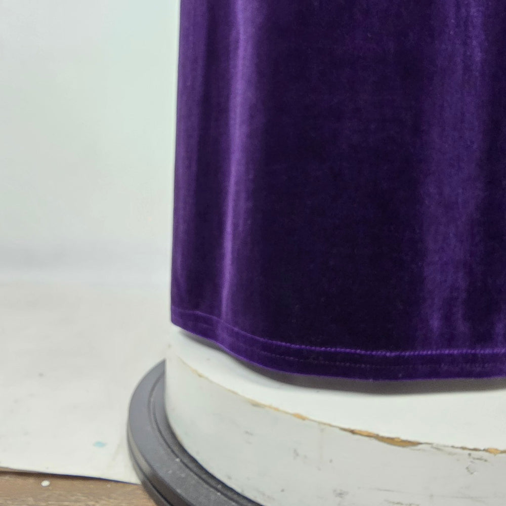 Vintage Purple Velvet Beaded Formal Maxi Dress Size 10/12
