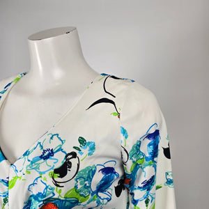 Vintage 70s Dress Forum Original Floral Maxi Dress