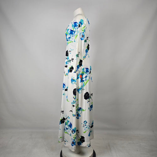 Vintage 70s Dress Forum Original Floral Maxi Dress