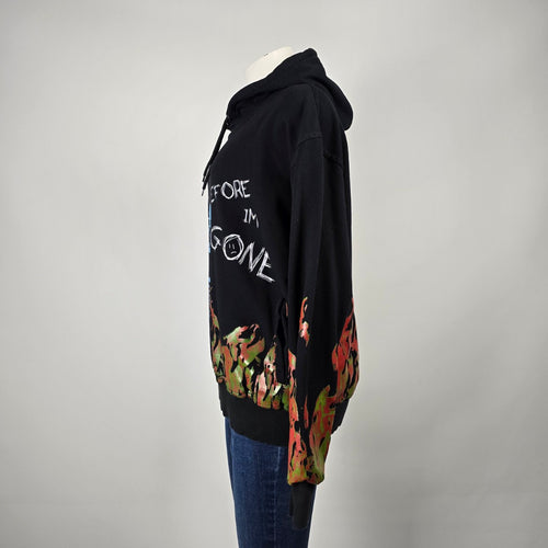 VZN Clothing Til Death Do Us Part Skeleton Flame Hoodie Size M/L