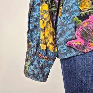Marc Allan Vintage Floral Patchwork Blouse Size 12