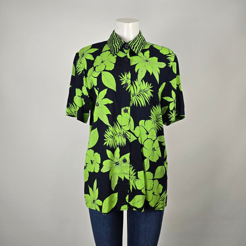 Vintage On The Verge Tropical Floral Button-Up Shirt
