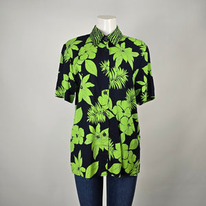 Vintage On The Verge Tropical Floral Button-Up Shirt