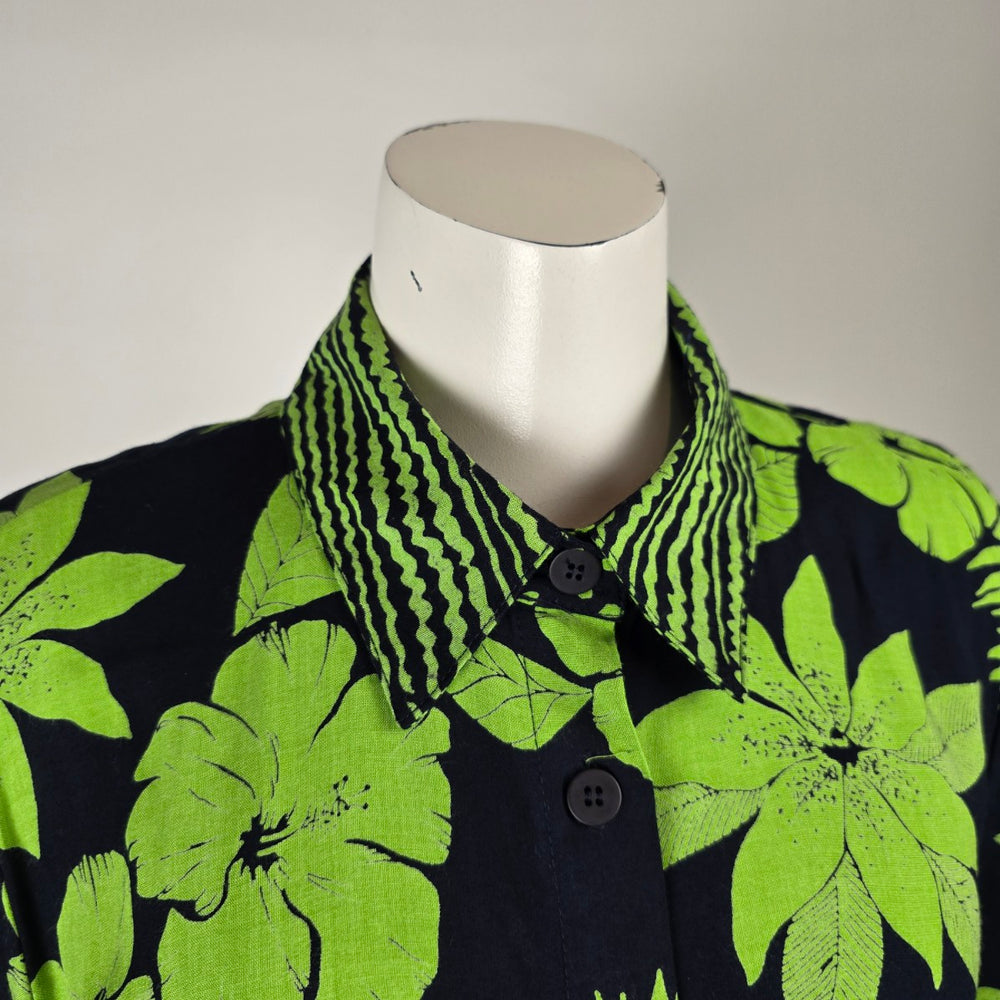 Vintage On The Verge Tropical Floral Button-Up Shirt