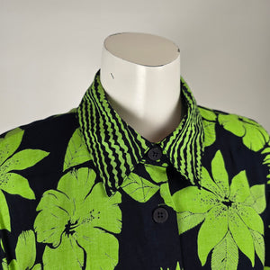 Vintage On The Verge Tropical Floral Button-Up Shirt