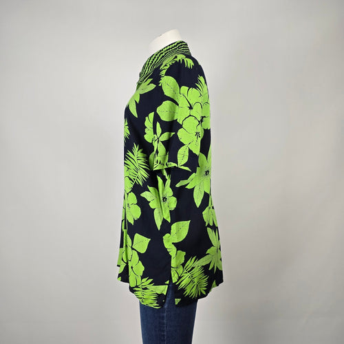 Vintage On The Verge Tropical Floral Button-Up Shirt