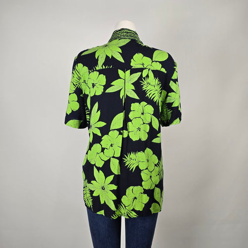 Vintage On The Verge Tropical Floral Button-Up Shirt