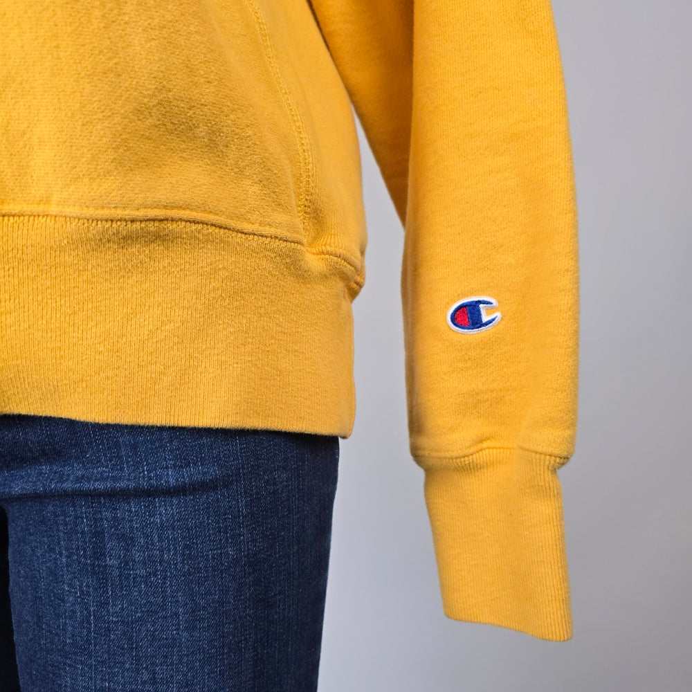Vintage Champion Reverse Weave Mustard Yellow Crewneck Sweatshirt Size M