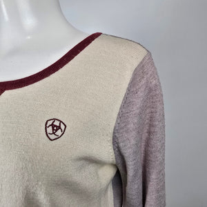 Ariat Merino Wool Blend Colourblock Sweater L/XL