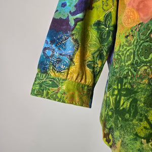 Coldwater Creek Colourful Patchwork Print Jacket Sz 18W