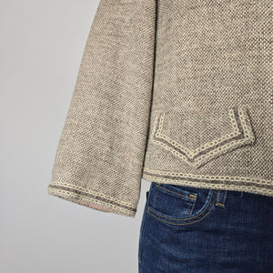 Designed by Anna Roose Textured Wool Blend Jacket Blazer Sz 14