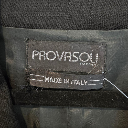 Provasoli Made in Italy Black Cropped Blazer Jacket Size S/M