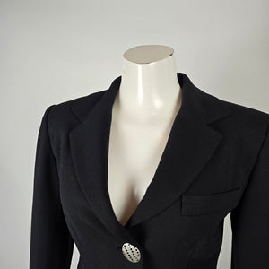 Provasoli Made in Italy Black Cropped Blazer Jacket Size S/M
