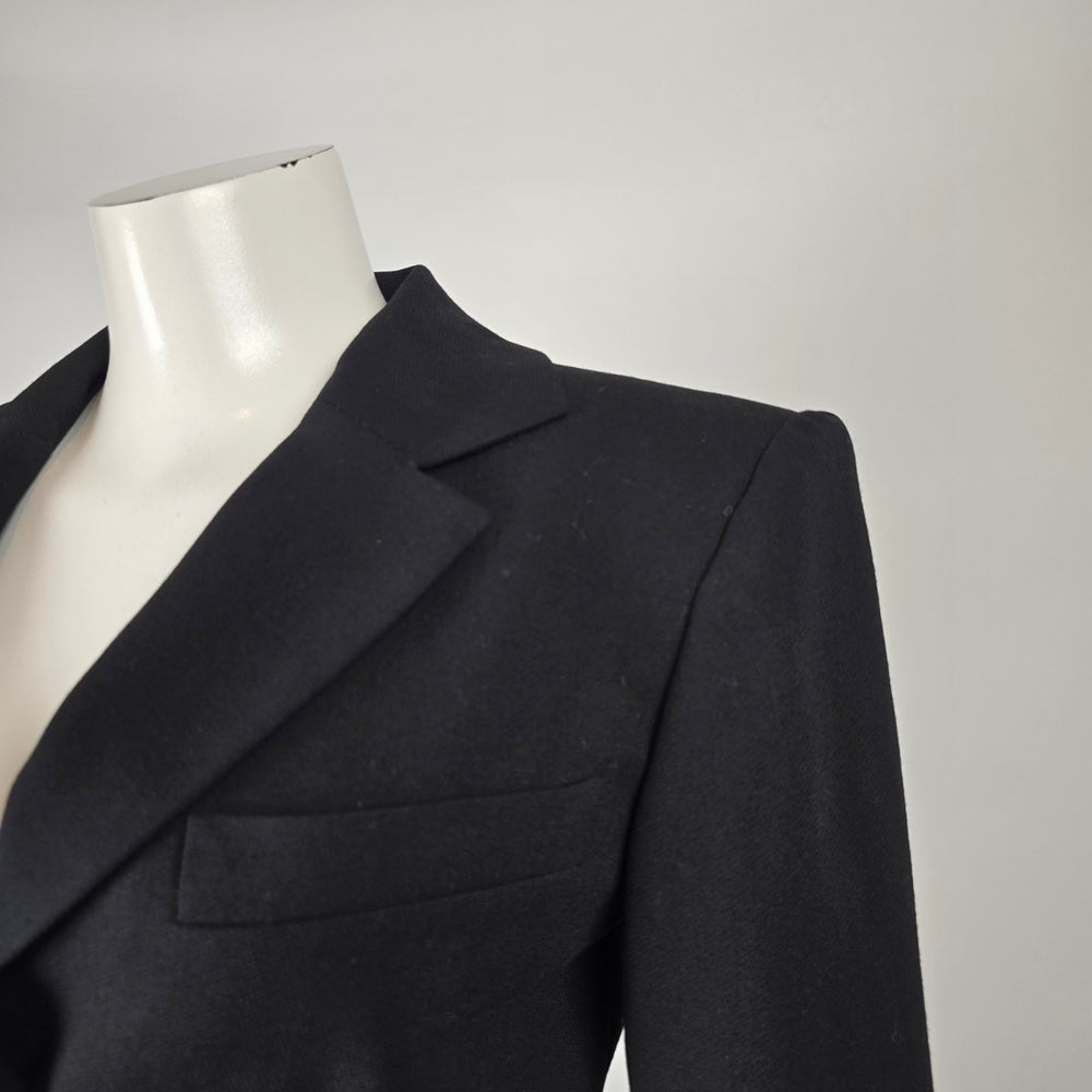 Provasoli Made in Italy Black Cropped Blazer Jacket Size S/M