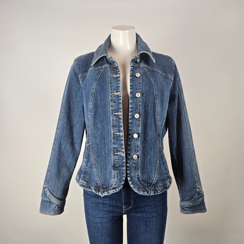 Vintage A.M.I. Denim Button Front Jacket Size L
