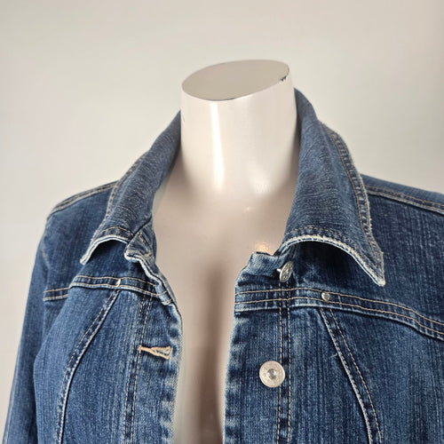 Vintage A.M.I. Denim Button Front Jacket Size L