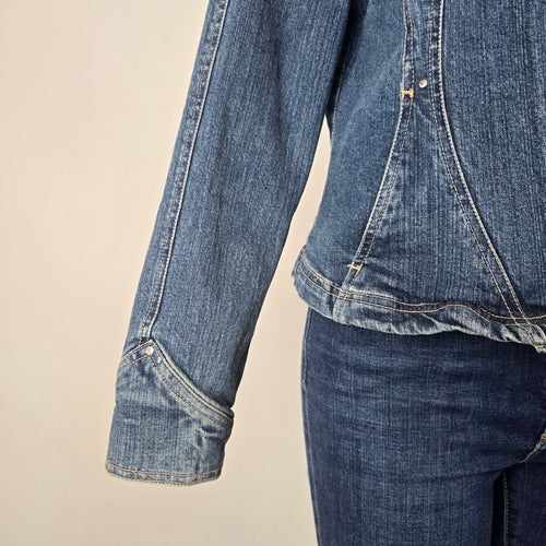 Vintage A.M.I. Denim Button Front Jacket Size L