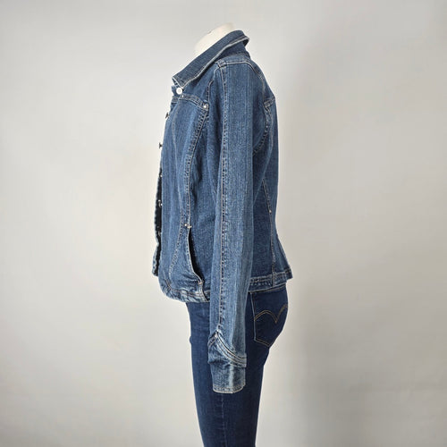 Vintage A.M.I. Denim Button Front Jacket Size L
