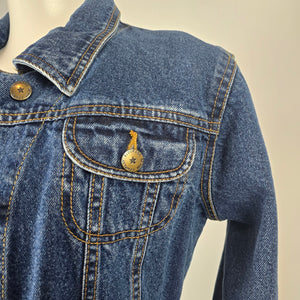 Vintage Eldorado Denim Company Long Denim Jacket Size M