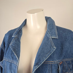 Jordache Vintage Long Denim Jacket Size M/L