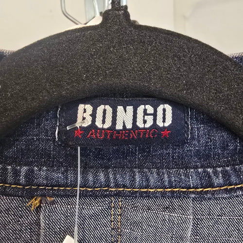 Vintage Bongo Authentic Denim Military-Style Jacket Size L