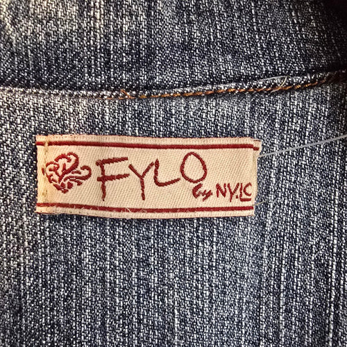 Vintage FYLO by NYC Denim Blazer Jacket Size M