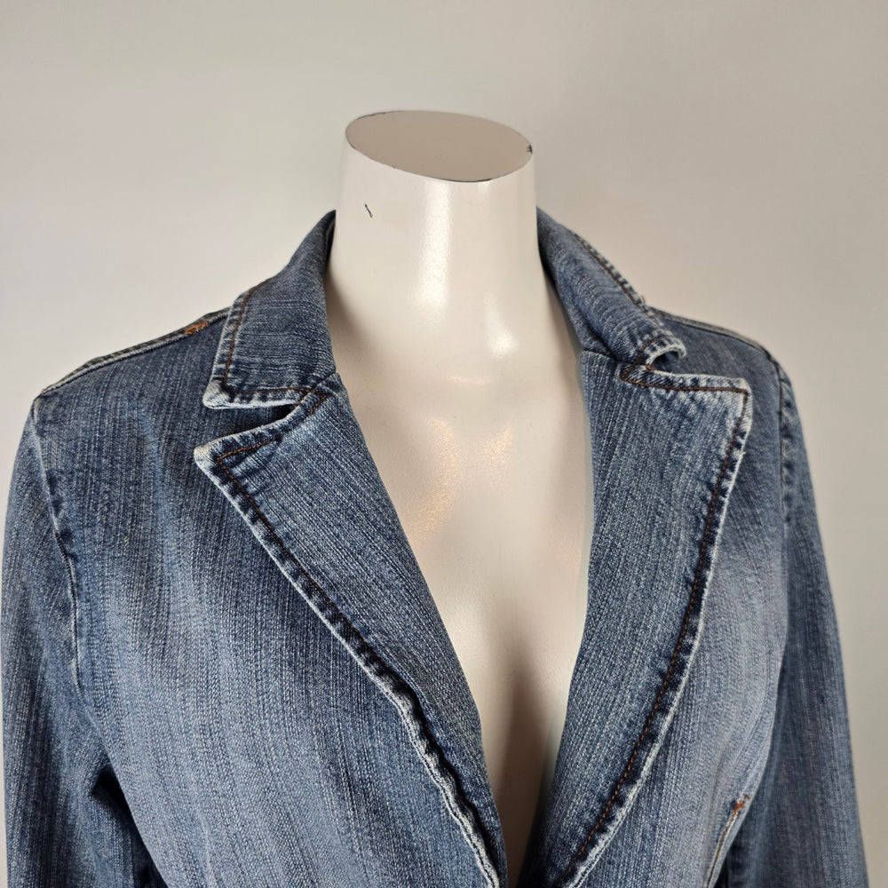 Vintage FYLO by NYC Denim Blazer Jacket Size M