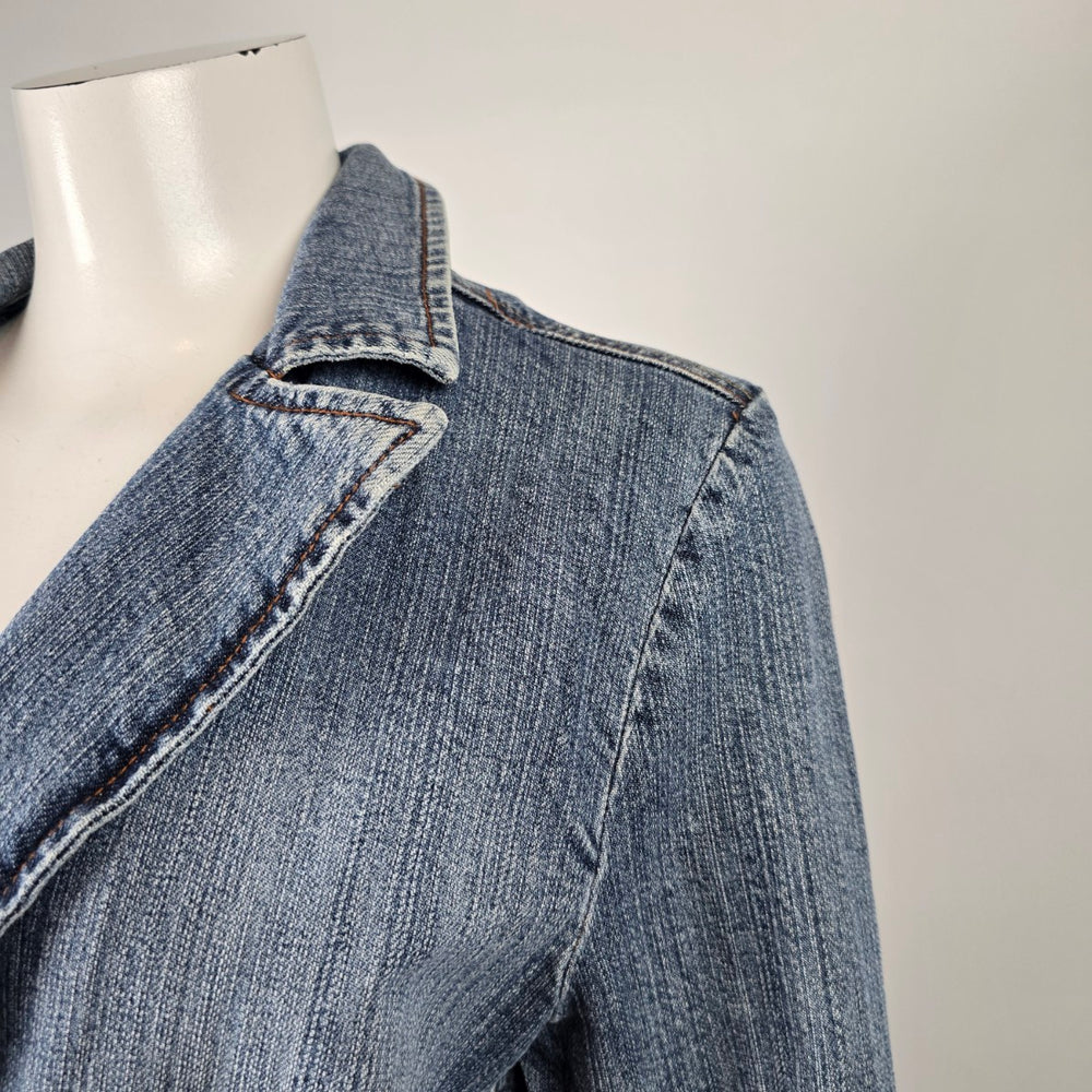 Vintage FYLO by NYC Denim Blazer Jacket Size M