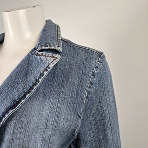 Vintage FYLO by NYC Denim Blazer Jacket Size M