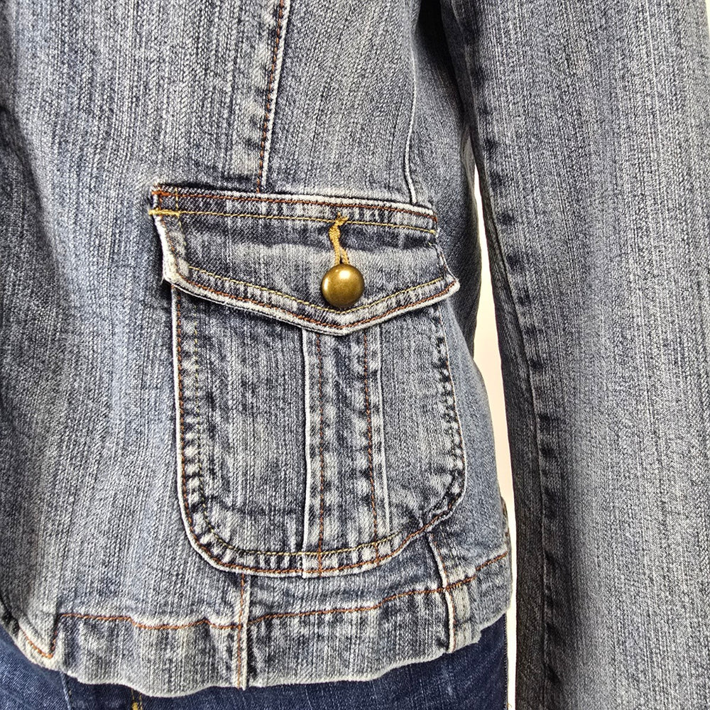 Vintage FYLO by NYC Denim Blazer Jacket Size M