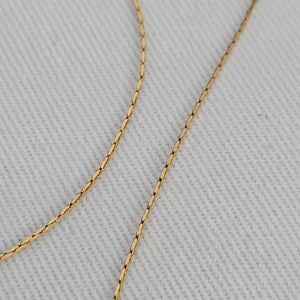 TAI Gold Tone Delicate Crystal Pendant Necklace