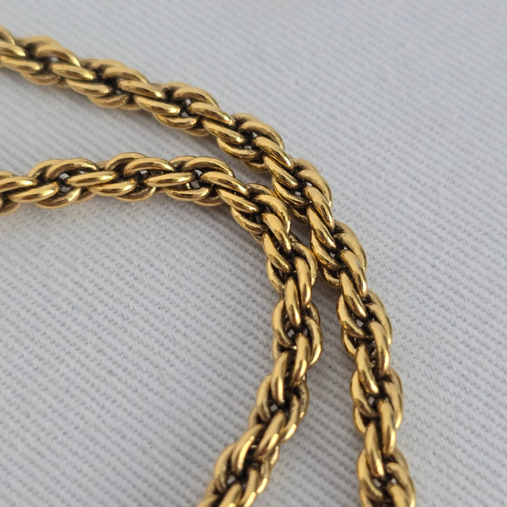 Vintage Lady Remington Gold Tone Crystal Statement Necklace