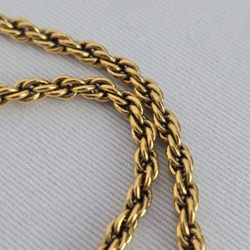 Vintage Lady Remington Gold Tone Crystal Statement Necklace
