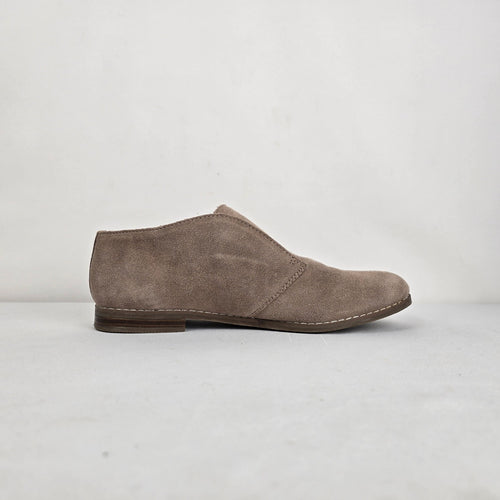 Franco Sarto Taupe Suede Ankle Booties Size 8.5