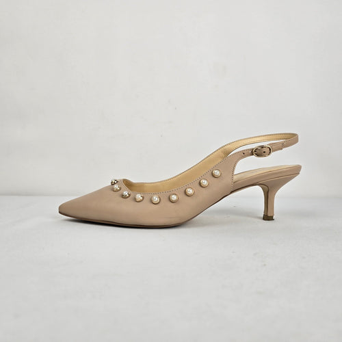 Ivanka Trump Pearl Slingback Kitten Heels Size 8.5