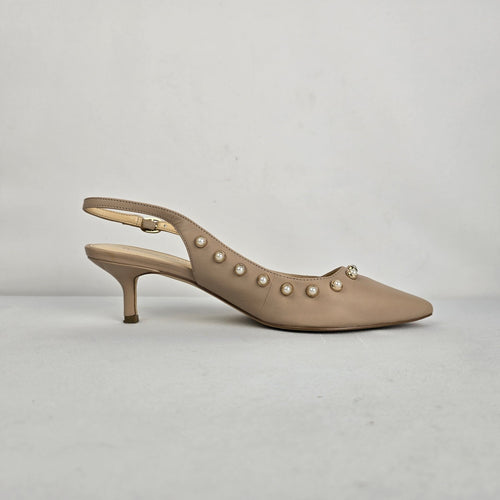 Ivanka Trump Pearl Slingback Kitten Heels Size 8.5