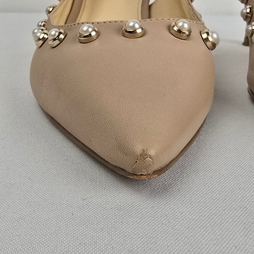 Ivanka Trump Pearl Slingback Kitten Heels Size 8.5