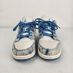 Air Jordan 1 Low GS Washed Denim Sneakers Size 6