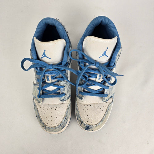 Air Jordan 1 Low GS Washed Denim Sneakers Size 6