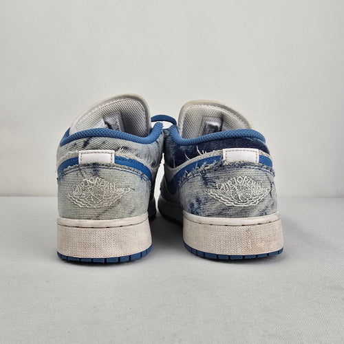 Air Jordan 1 Low GS Washed Denim Sneakers Size 6
