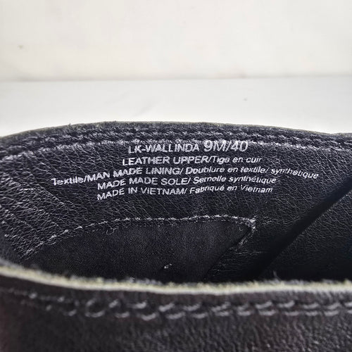 Lucky Brand Wallinda Black Leather Ankle Boots Size 9