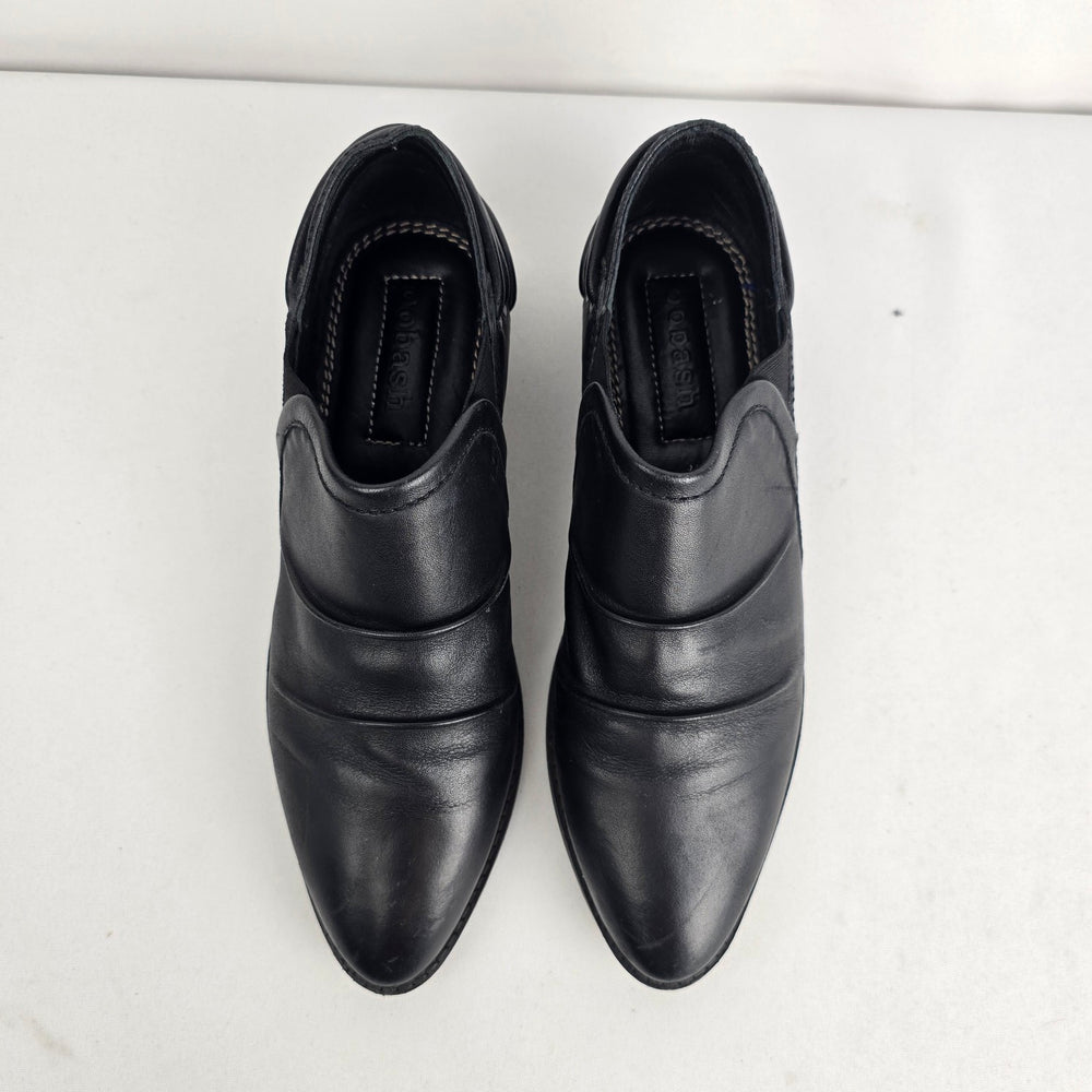 Oobash Black Leather Oxford Shoes Size 7