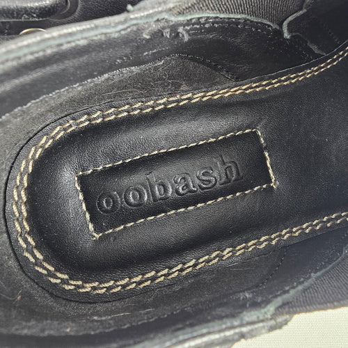 Oobash Black Leather Oxford Shoes Size 7