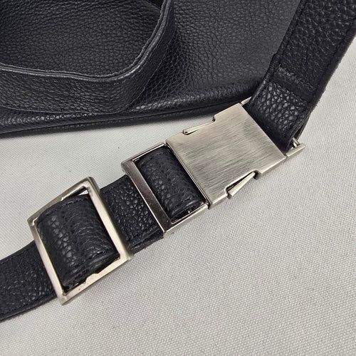 PURE Black Pebbled Belt Bag Waist Pack