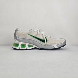 Nike Air Max White Silver Green Sneakers Size 8.5