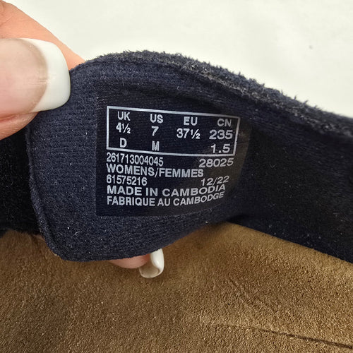 Clarks Collection Navy Comfort Sandals Size 7