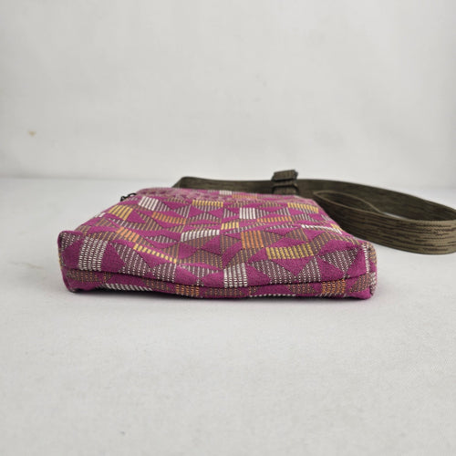 Maruca Handmade in Colorado Pink Geometric Crossbody Bag